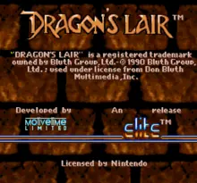 Image n° 4 - screenshots  : Dragon's Lair